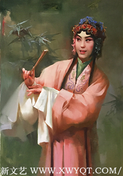 赵新颖作品 《牡丹亭之杜丽娘》 规格：60cm×90cm  创作年代：2013年